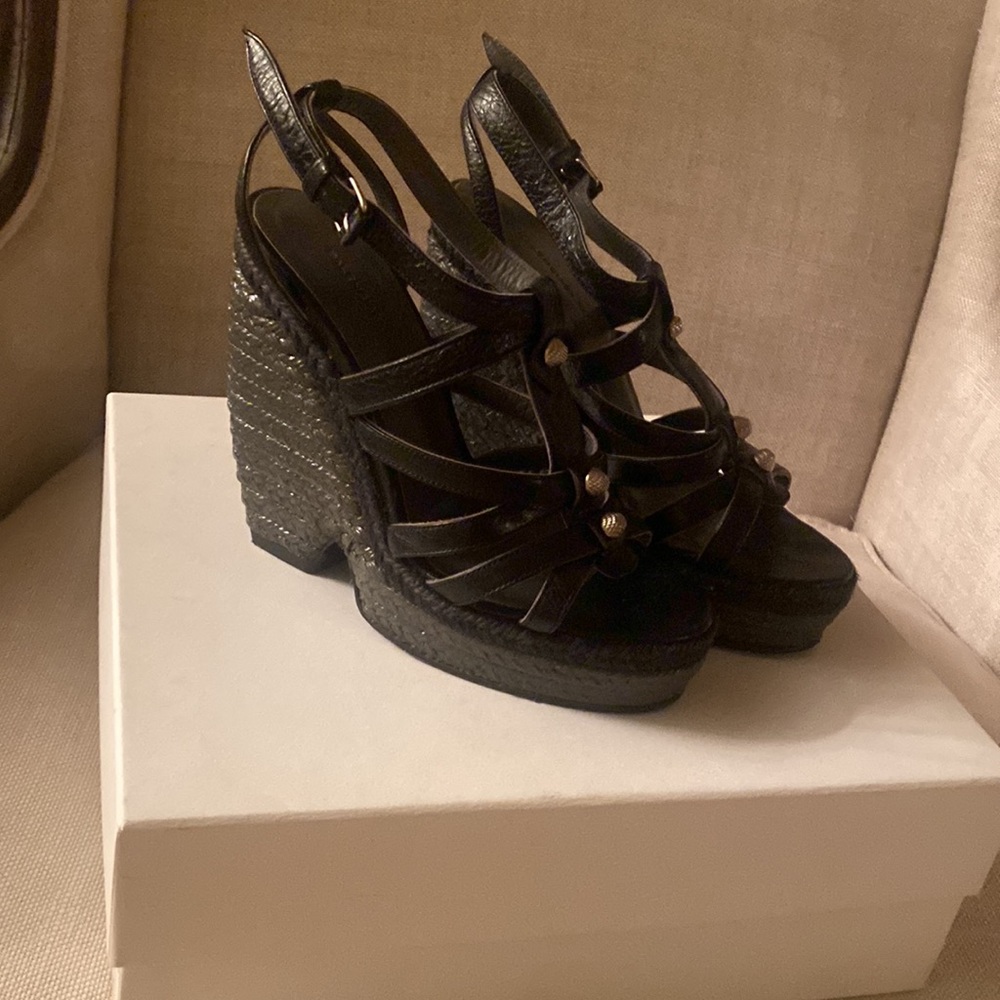 Balenciaga Gorgeous High, High Wedge Sandals